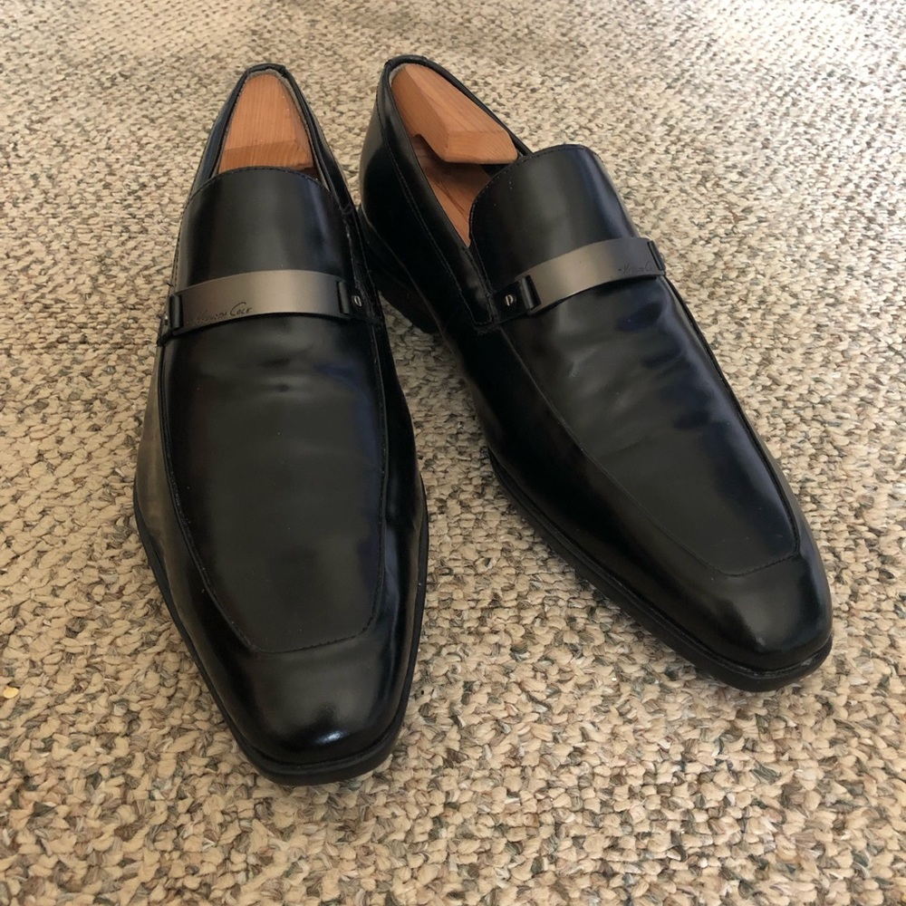 Black loafers